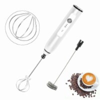 Kitcheniva Handheld Milk Frother Double Whisk White