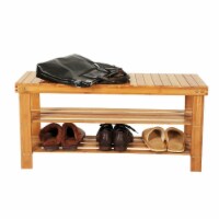 Kitcheniva Bamboo Shoe Bench 2-Tier