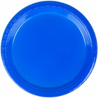Kitcheniva Disposable Plastic Plates 7" Pack of 20, Blue