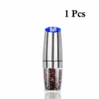 Kitcheniva Electric Gravity Salt Pepper Grinder Mill Silver