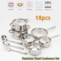 Kitcheniva Nonstick Stainless Steel Pots And Pans Cookware Set