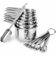 Kitcheniva Stainless Steel Measuring Cups and Spoons Set of 13