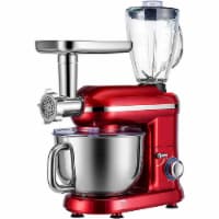 Kitcheniva 3in1 Stainless Steel Food Stand Mixer Red