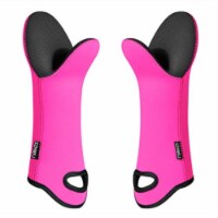 Kitcheniva Oven Mitt Pot Holder Heat Resistant Up to 500°F 2 Pcs Pink