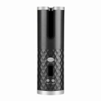 Kitcheniva LCD Cordless Auto Rotating Waver Curling Iron Black