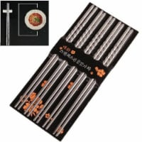 Kitcheniva Stainless Steel Lightweight Chopsticks 5 Pairs