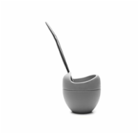 Kitcheniva Cup Gourd With Stainless Steel Straw Bombilla - Gray