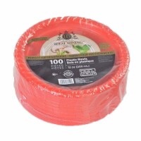 Kitcheniva Disposable Red Plastic Soup Bowls - 100 Packs