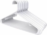 Kitcheniva Plastic Hangers Durable Slim Pack of 150 White