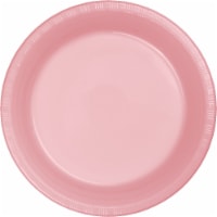 Kitcheniva Disposable Plastic Plates 7" Pack of 20, Pink