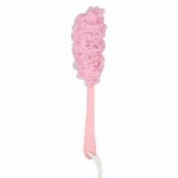 Kitcheniva Loofah Shower Sponge With Long Handle - Pink