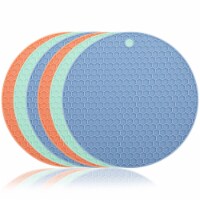 Kitcheniva Silicone Round Trivets 7" 6 Packs