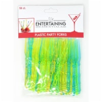 Entertaining Essentials EE122 Plastic Party Forks, 50 Piece