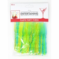 Entertaining Essentials EE122 Plastic Party Forks, 50 Piece