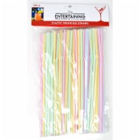 Entertaining Essentials EE121 Plastic Straws, 100 Piece