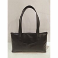 Gift Essentials GEWP402 Black Faux Leather Wine Purse for Two Bottles