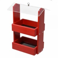 Backyard Essentials BE142 Double Option Platform Feeder  Red