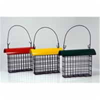 Songbird Essentials SE103 Deluxe Suet Cage with Color Metal Roof