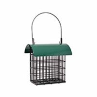 Songbird Essentials SE106 Deluxe Double Suet Cage with Green Metal Roof