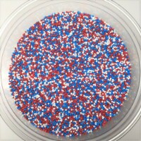Patriotic Nonpareils Red White Blue All American Topping Sprinkles 1 pound