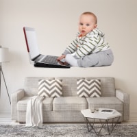 Baby Funny Wall Decal - Humorous Wall Decor Stickers - FWP4