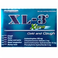 XL-3 Xtra Cold and Cough Acetaminophen Capsules 250mg