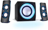Cyber Acoustics Bluetooth Speaker System with LED Lighting Effects - Black Perspective: Main