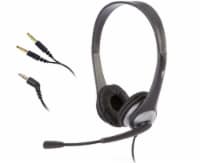 Cyber Acoustics Stereo Headset with Y-Adapter - Black Perspective: Main