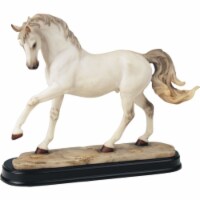 FC Design 10 H White Horse Walking Figurine Home Decor Perfect House Warming Gifts
