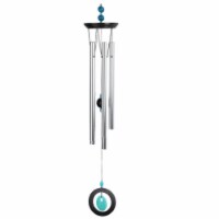 FC Design 34 Long Wooden Top Blue Geode Wind Chime Garden Decor Perfect House Warming Gifts