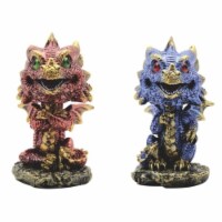 FC Design 2-PC Blue Dragon and Red Dragon 4 H Figurine Set Statue Fantasy Home Decor