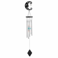 FC Design 34 Long Metal Black Moon Wind Chime Garden Decor Perfect House Warming Gifts