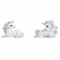 FC Design 2-PC Cute Unicorn 5.25 W Mini Rainbow Unicorn Figurine Set Fantasy Home Decor