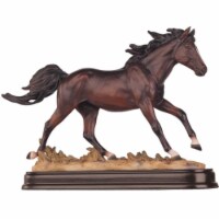 FC Design 6.25 H Dark Brown Galloping Horse Figurine Home Decor Perfect House Warming Gifts