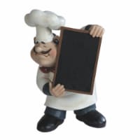 FC Design 11 H Chef Holding Chalkboard Menu Blackboard Statue Kitchen Figurine Home Decor
