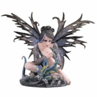 FC Design 14 H Water Fairy with Dragon Baby Statue Fantasy Figurine Home Decor Perspective: Main