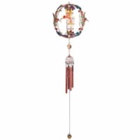 FC Design 30 Long Hummingbird Copper and Gem Wind Chime in Globe Shaped Garden Decor