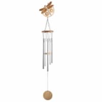 FC Design 34 Long Wood Silhouette Dragonfly Wind Chime Garden Decor