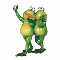 FC Design 8.25 W Romantic Frog Couple Taking Selfie Picture Phone Figurine Home Decor