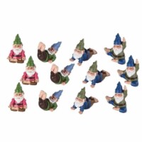 FC Design 12-PC Miniature Yoga Garden Gnome Figurine Set 1.75 H Fantasy Home Decor