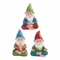 FC Design 3-PC Miniature Yoga Garden Gnome Figurine Set 2.25 H Fantasy Home Decor