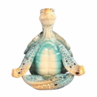 FC Design 6.75 W Blue Sea Turtle of Yoga Easy Pose Statue Fantasy Figurine Home Decor