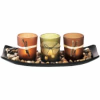 Dawhud Direct Natural Earth Tones Decorative Votive Candle Holders