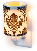 Dawhud Direct Wall Plug-in Wax Warmer, Ivory Damask, for Scented Wax & Essential Oils