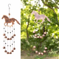 Dawhud Direct 24  H Galloping Horse Wind Chimes - Unique Horses Decorations
