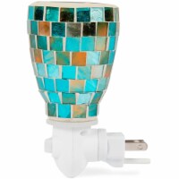Dawhud Direct Mediterranean Tile Wax Warmer, Plug-in Electric Home Fragrance Night Light