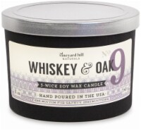 Vineyard Hill Naturals 3-Wick Whiskey & Oak Scented Soy Jar Candle
