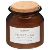 Foundry™ Candle Co. Whiskey + Oak Soy Blend Candle