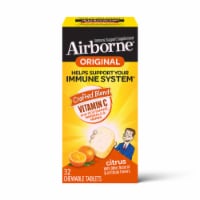 Airborne Vitamin C E Zinc and Immune Supplement Citrus Chewable Tablets