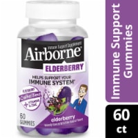 Airborne Elderberry Vitamin C D & E Immune Support Supplement Gummies Perspective: Main